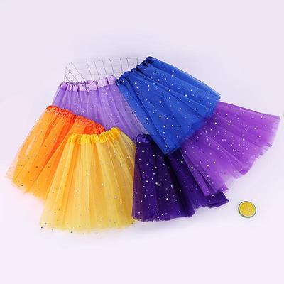 Ballett-Tutu-Rock-Set für Kinder mit dreilagigem Pailletten-Mesh