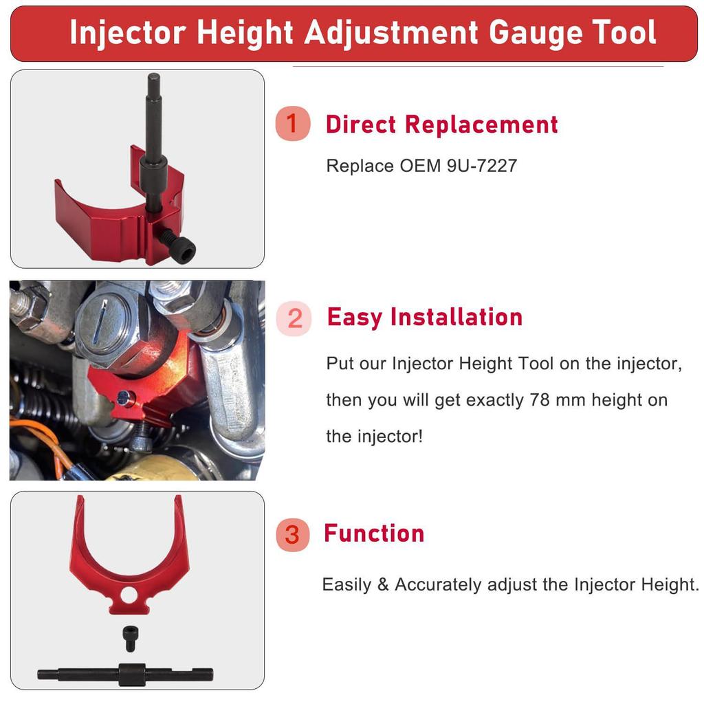 Injector Tool Set J-42083 for Caterpillar CAT 3406E, C-15, C-16 Engines
