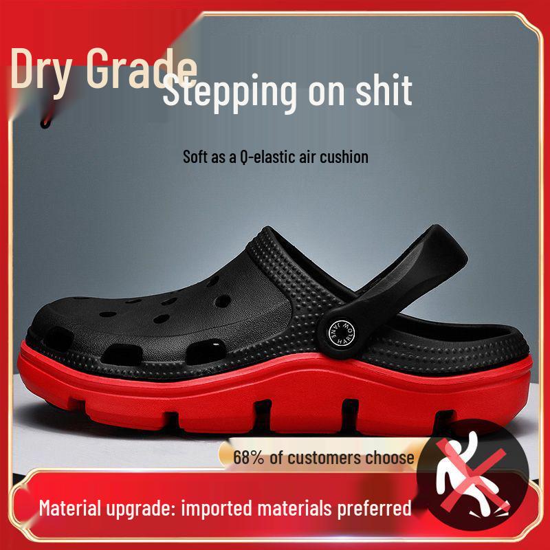 Herren Outdoor Rutschfeste Clogs: Dicke Sohle, Abriebfest, Auftrittskomfort