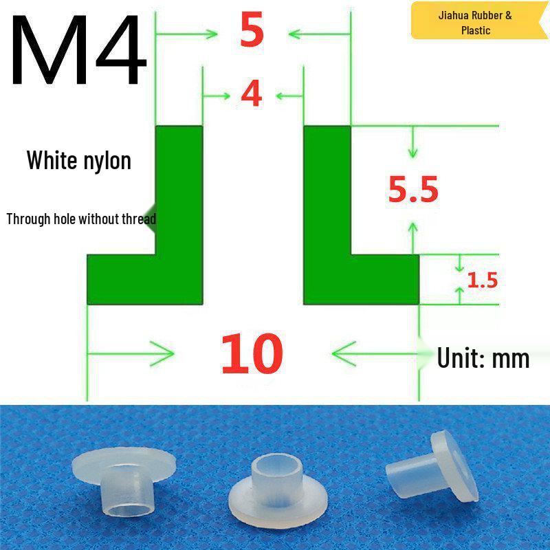 T-förmige Nylon-Dichtungsscheibe M3-M35 Gewinde Isolierabstandshalter