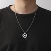 My Shape Soccer Pendent Necklaces for Women Men Stainless Steel Football Charms Necklace Box Chain Fashion Jewelry Boys Fans