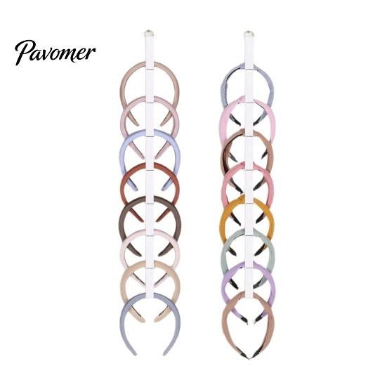 Vertical Headband Storage Girl Holder Organizer 24-Slot Hanging Hairband Rack High-Density Elastic Hair Hoop Display Stand