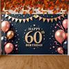 60th Birthday Celebration Background Triangle Pennant Banner 60th Birthday Display Luxury Birthday Backdrop Pink Heart Accents