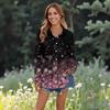 Women's Casual Fashion Tops Long Sleeve Button Loose Shirt