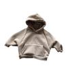 2025 Kids' Thick Fleece Hooded Sweatshirt - Autumn/Winter Korean Style for Boys & Girls
