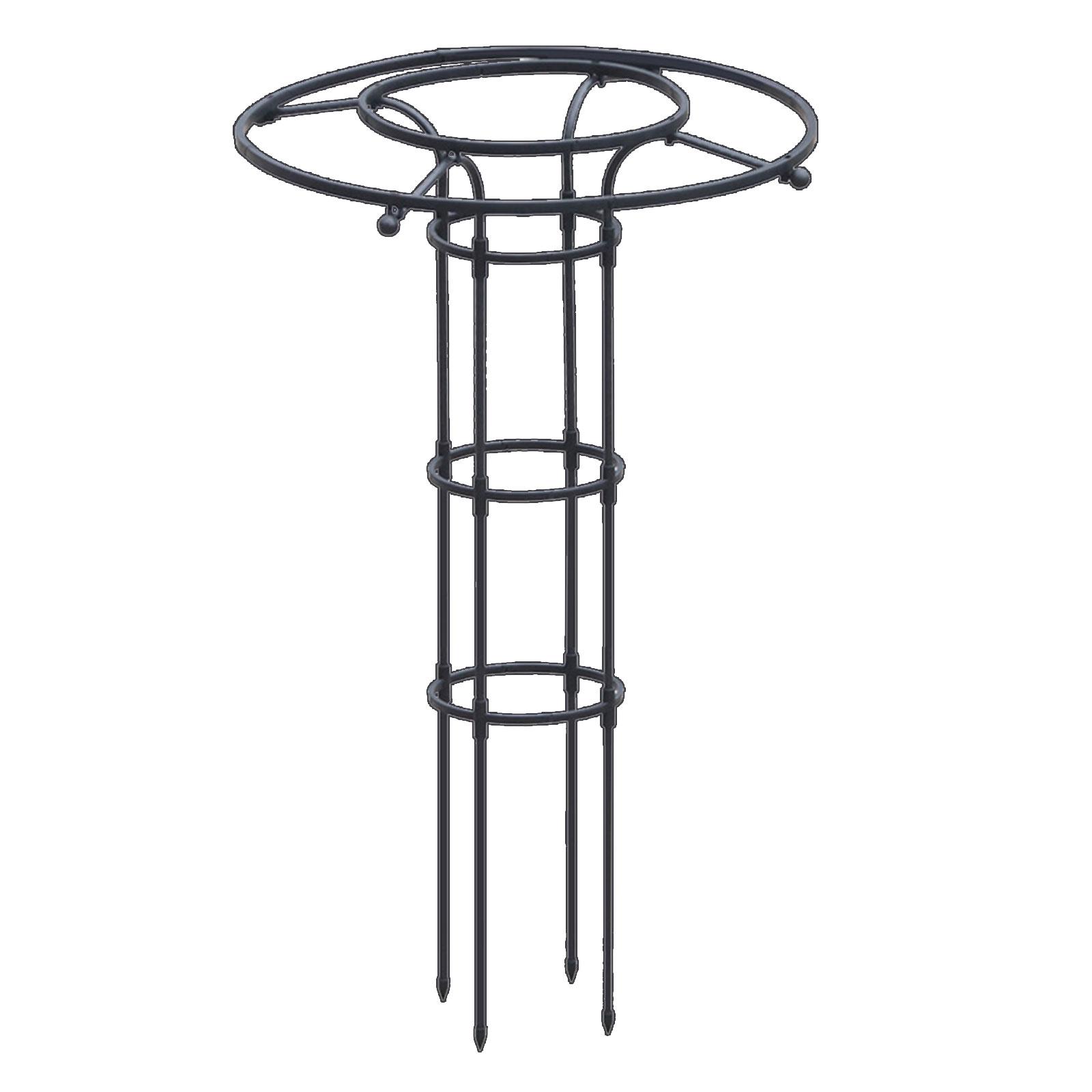 Espaldera de Jardín para Plantas Trepadoras Espaldera con Parte Superior de Hongo para Plantas en Maceta Vides Rosas Clematis Verduras Type 2 black