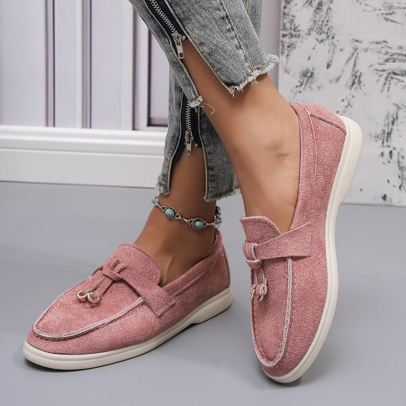 New Large-size Single Shoes, One-pedal Cover-foot Lazy Shoes