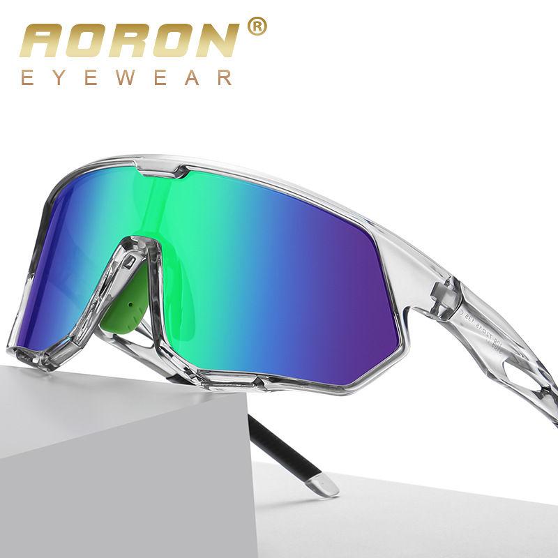 AORON Big Frame Cycling Sunglasses Outdoor Fashion Sport Driving Skiing Glasses for Men Women Photochromic Polarized Sunglasses