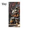 Decorative Adhesive for Household Bins Cartoon Animal Trash Can Sticker, Colorful Self-Adhesive PVC Decal, Waterproof Cute Fun Home Decor Cans Cat Dog