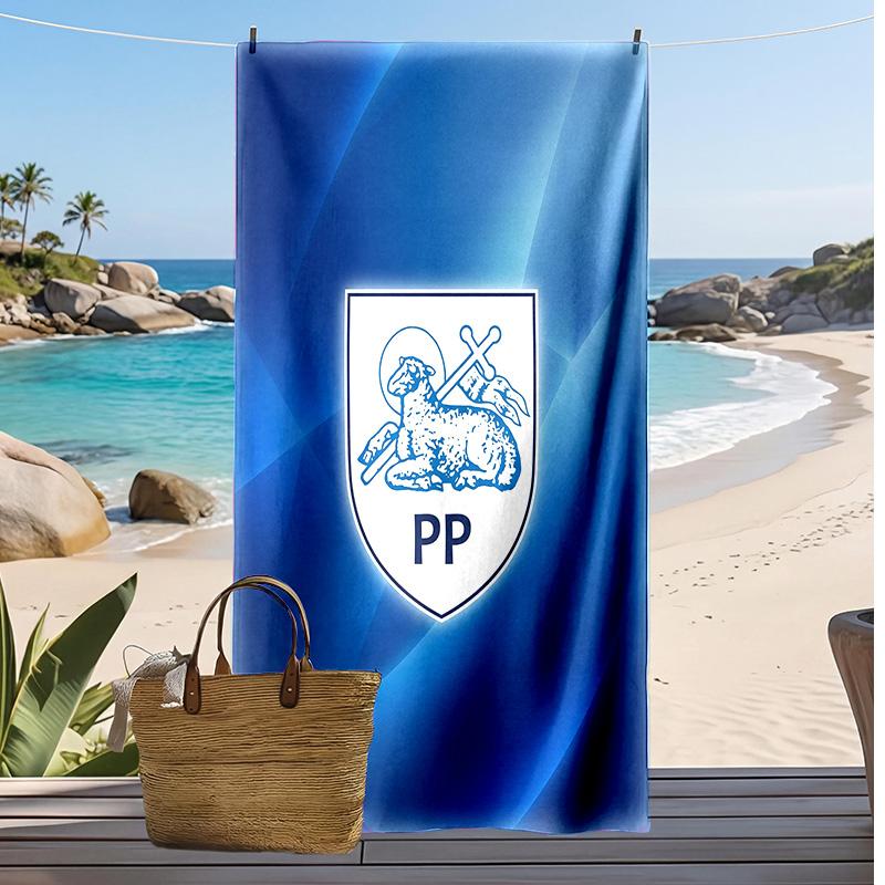 Preston North End Football Print Beach Towel, Large Soft Quick Dry Towel for Beach Camping Swimming