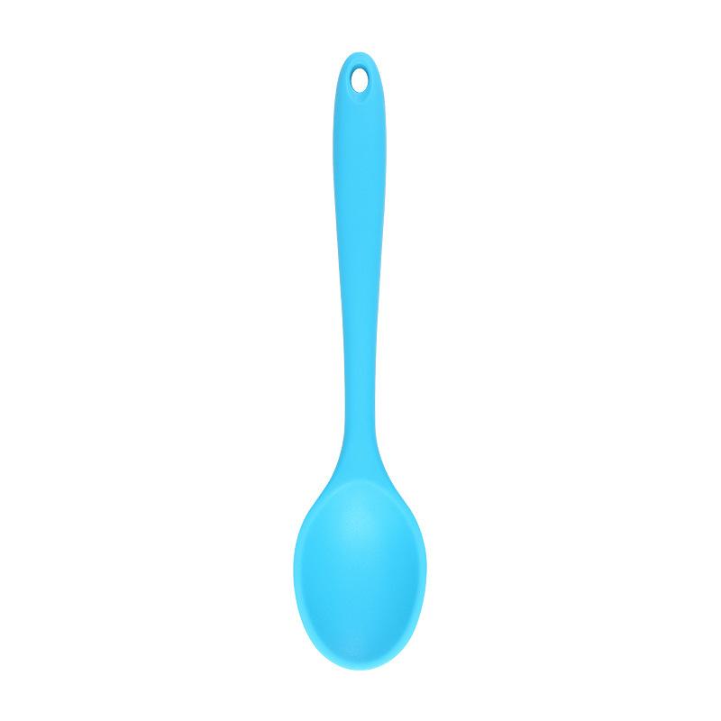 For Better Life 1Pc Soft Silicone Spoon Stirring  Long Handle Tableware Cooking Utensils Ladle Kitchen Accessories