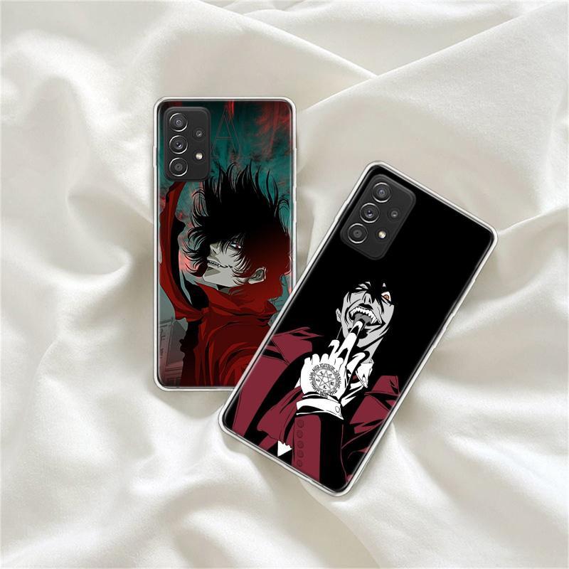 Alucard Helsing Phone Case for Samsung A54 A57 A37 A17 A14 A15 A12 A24 A34 A55 A35 A25 A52S A07 A05S A04S A22 A32 A72 Galaxy Not