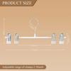 Pants Hangers with Clips 10Pack Adjustable SkirtHangers for Women Non-Slip Trousers Hanger for Jeans Clothes Hangers for Pants