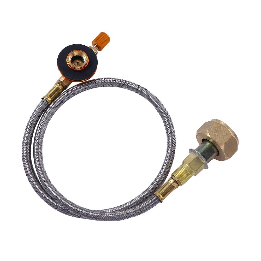 tank Save Durable LPG Container Adapter Gas Stove Coupler Stove Metal Tube Propane Refill Adapter