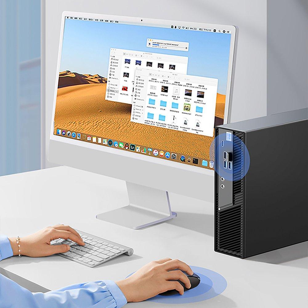 Ugreen MU105 Ergonomisk Trådløs Mus, 2,4 GHz med USB-tilkobling - Elegant Marineblå Finish
