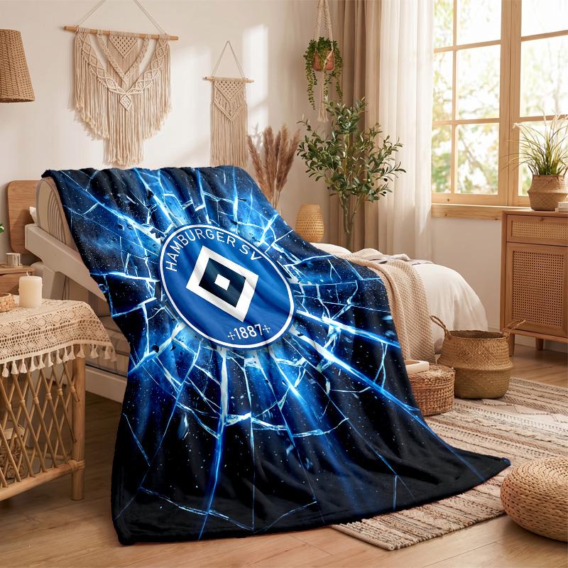 Hamburger SV Fußball Druck Flanell Decke Weich Warm Sofa Bett Überwurfdecke Für Zuhause Büro Schlafzimmer