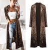 Women's Velvet Long Sleeve Open Front Cardigan Maxi Duster Coat Casual Kimono Outerwear