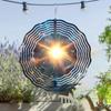 Galaxy Metal Wind Spinner Outdoor Decor 360 Rotating Hook Laser Cut Cosmic Design for Garden Patio Indoor Rustproof Hanging Art