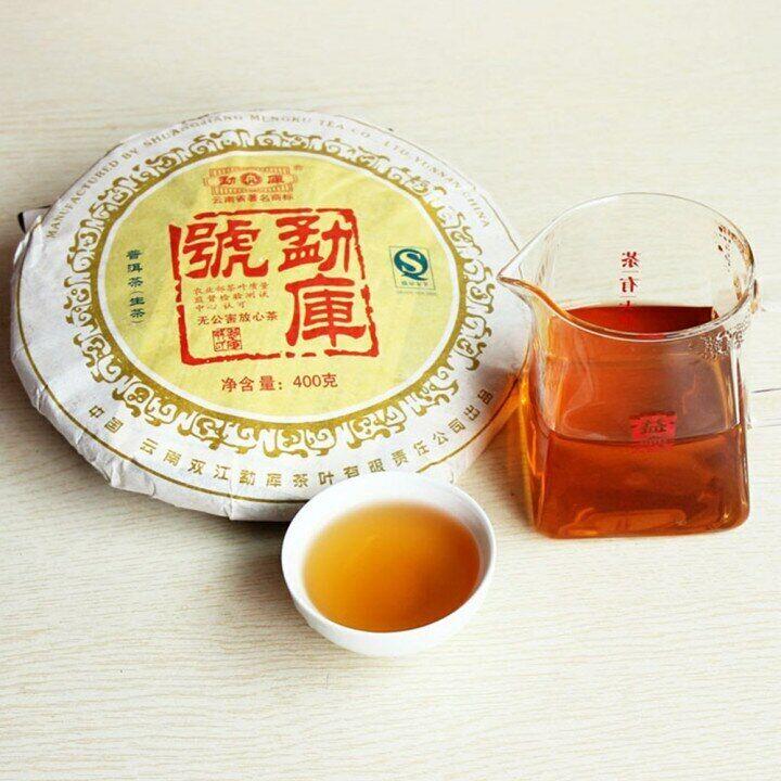 2007 MengKu Rongshi čaj Sheng Puerh bez znečištění Mengku Hao Raw Puer Cake 400 g