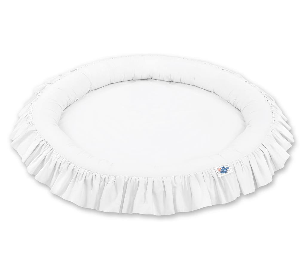 Nest with frill - white