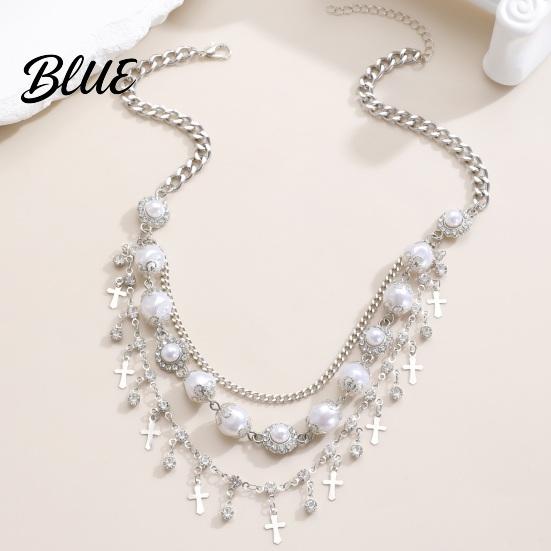 Mixed Match Jewelry Set 3Pcs/Set Women Rhinestones Inlaid Imitation Pearls