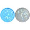Light Shadow Silicone Epoxy Snowflakes Mould Round Glass Teapot Mat Tray Mold Jewelry Making Mold for Home Decorations
