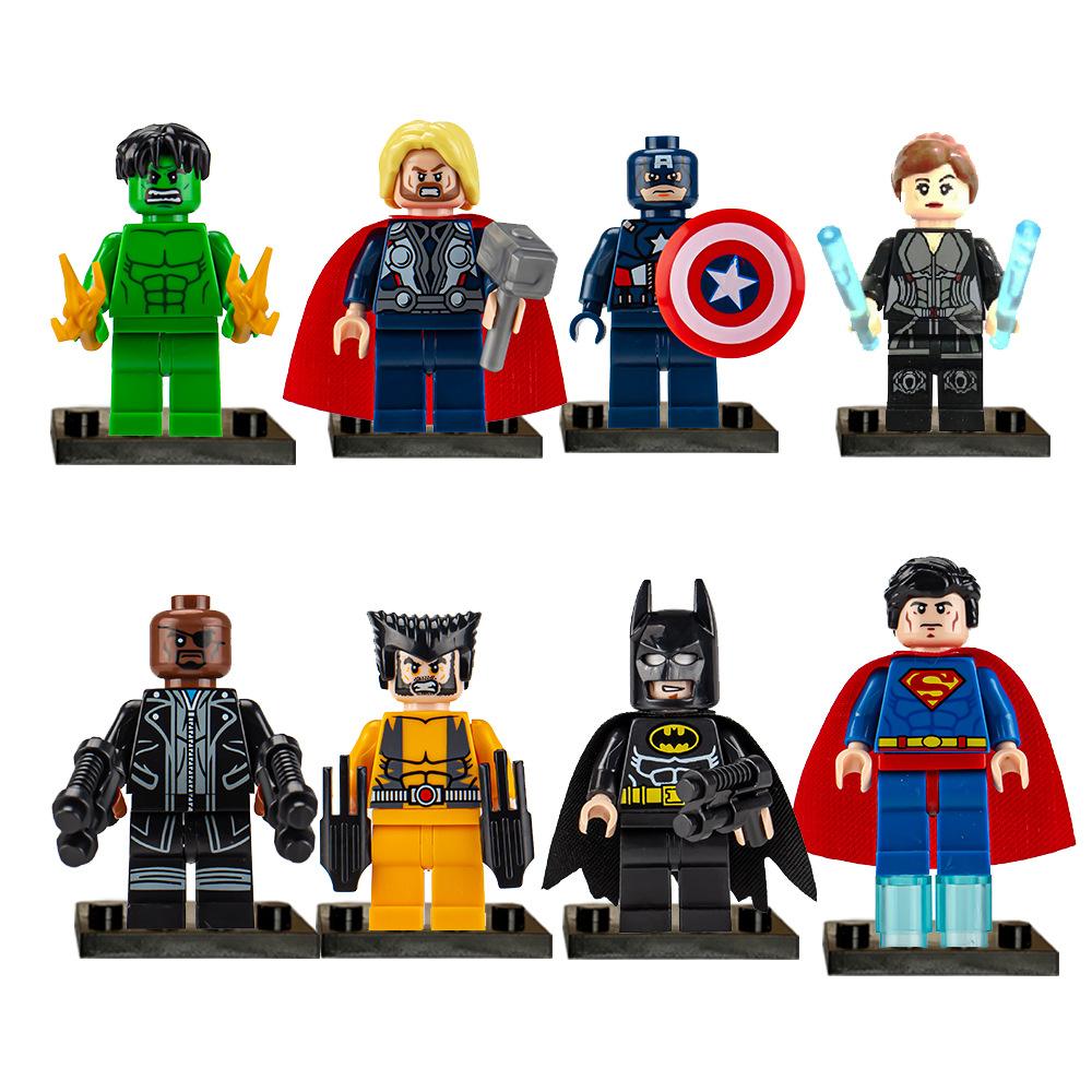 Super Hero Steel Spider Doll Building Block Puzzle Toy