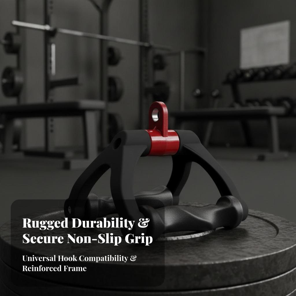 Heavy-Duty V-Shaped Cable Handle Ergonomic V-Bar Attachment Lat Pull