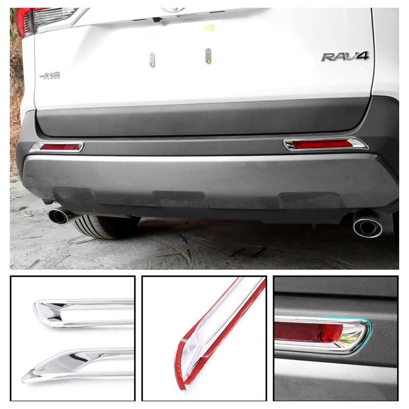 Rear fog lamp garnish for the new RAV4 XA50 Made of cover/bezel SWD-DG model. ABS, 2-piece black. SWD-RAV4/30-BK