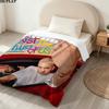 1PC Eminem Patterned Flannel Blanket Suitable For All Seasons For Home Decor Warmth And Comfort Gifts Holiday Present
