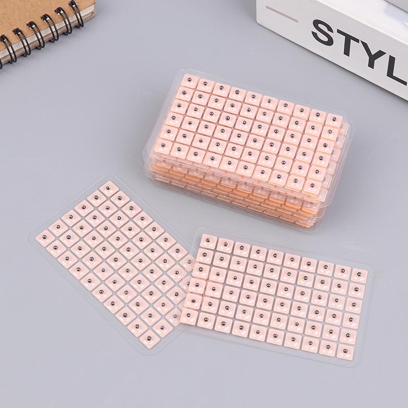 4 In 1 Set Multi-Condition Ear Seeds Acupuncture Auricular Sticker Kit 1200Pcs With Acupressure Chart Tweezer Auricular Probe