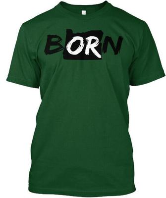 In Oregon geboren T-Shirt Hergestellt in den USA Größe S bis 5XL