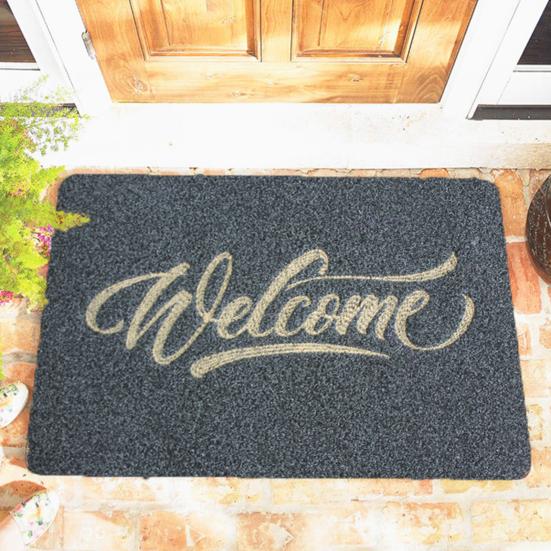 Front Door Mat Welcome Letter Print Home Decor Durable Front Entrance Floor