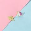 Hypoallergenic Clip On Earrings, Cute Cartoon Unicorn Rainbow Pony Pattern, Minimalist Versatile Dangle Earrings Jewelry for Young Girls