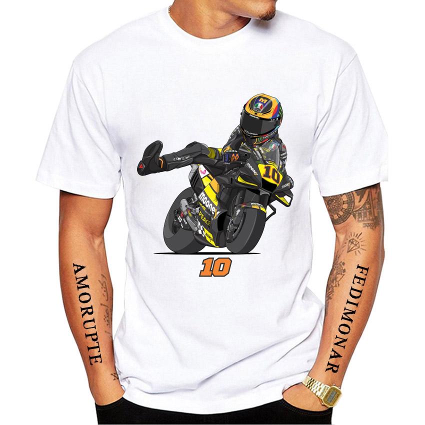 2025 New Legend Luca Marini 10 Gp Race Italy Rider Tshirt Summer Unisex Short Sleeve Cool Ride Sport Boy Casual Tees White Tops