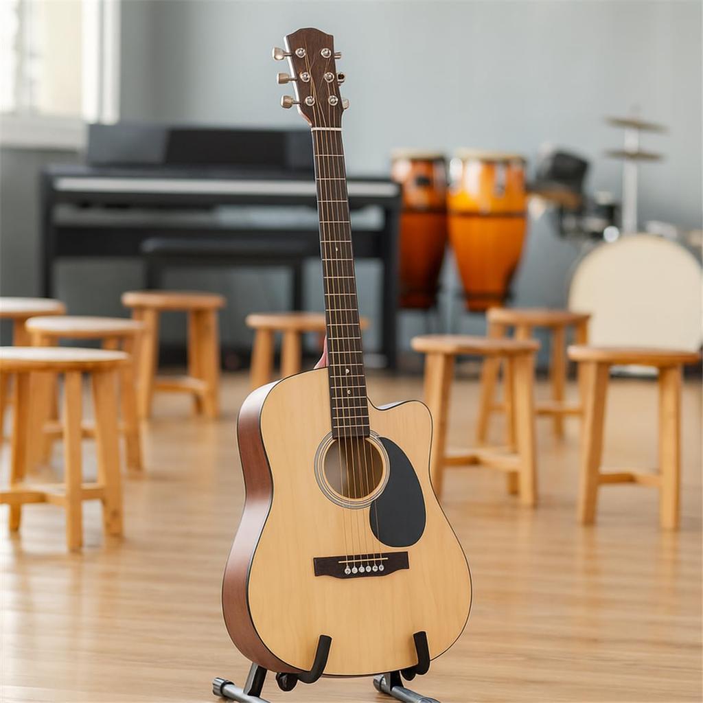 Portable Folding Guitar Stand for Electric and Acoustic Guitars (Dismountable A-Stand)