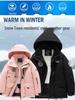 Children's Winter Ski Suit: Fleece-Lined, Waterproof, Windproof, One-Piece Ski Bib Pants for Boys and Girls
