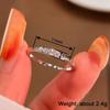 Huitan Delicate Thin Ring for Women Versatile Party Accessories Daily Low-key Fashion Lady Jewelry Inlaid Shiny CZ for Wedding
