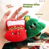 Uroczy Kreskówkowy Świąteczny Pluszowy Breloczek Kawaii Bałwan Choinka Lalka Zabawki Zawieszka Ozdoba do Plecaka Torby Akcesoria Prezenty