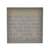 Thoughts of You Memorial Square Plaque - Grandma