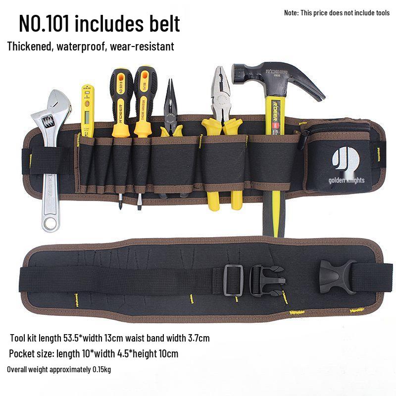 Golden Knight Electrician & Plumber Roll-Up Tool Bag - Multipurpose Canvas Storage with Insert Pockets