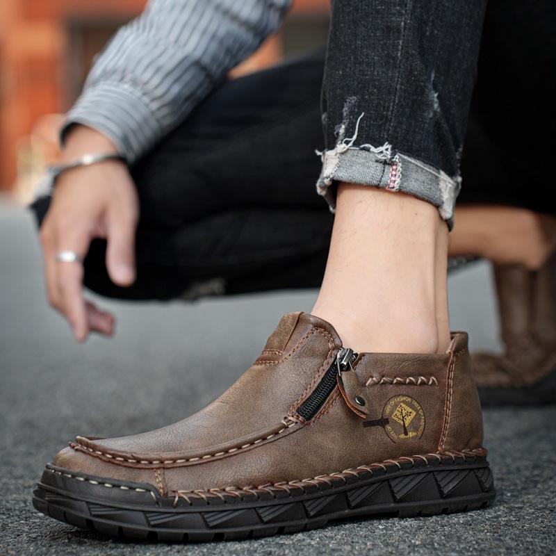 

2025 Winter Men s Shoes Large Size Casual Shoes Men s Thick-soled Foot High-top Boots Men s Martin Boots Outdoor 48