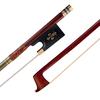 Violin Bow (Pernambuco Bow Stick Black Ebony Frog and Horsetail Bow Hair) for 4 4 Full Size Violin