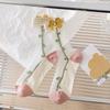 Tulpenmuster Transparente Seiden-Kniestrumpfhosen für Damen – Trendige Sommersocken
