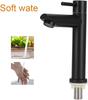 Crisis Single Cold Water Basin Faucet, Black Stainless Steel Kitchen Touch Sink Faucet