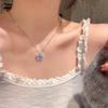 Small Fresh Summer Cool Double Layer Butterfly Necklace Accessories Luxury Hottie Choker Collarbone Chain Neck Chain