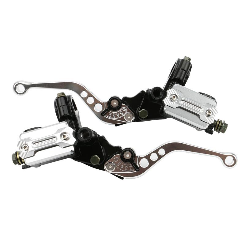 Motorrad 2 Ölaufkleber Box Bremskupplung Pumpenhebel Hydraulik Hauptzylinder Reservoir für Honda Yamaha Moto