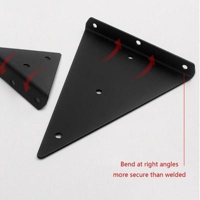 652F Triangles Shelf Brackets Decorative Industrial Shelf Brackets Heavy Duty Bracket for DIY Shelves Simple Installation