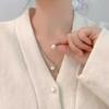 Detachable Cardigan Buckle Adjustable Imitation Pearl Brooch  Clothing Dress Coat Sweater