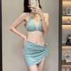Bikini bikini suit swimsuit women's new sexy hot spring split three-piece set Internet celebrity vacation seaside swimsuit